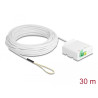 Delock LWL Anschlussdose 2 x SC/APC Simplex mit Verlegekabel Set 30 m