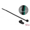 Delock Befestigungsschelle 4,8 mm mit Kabelbinder L 150 x B 2,5 schwarz