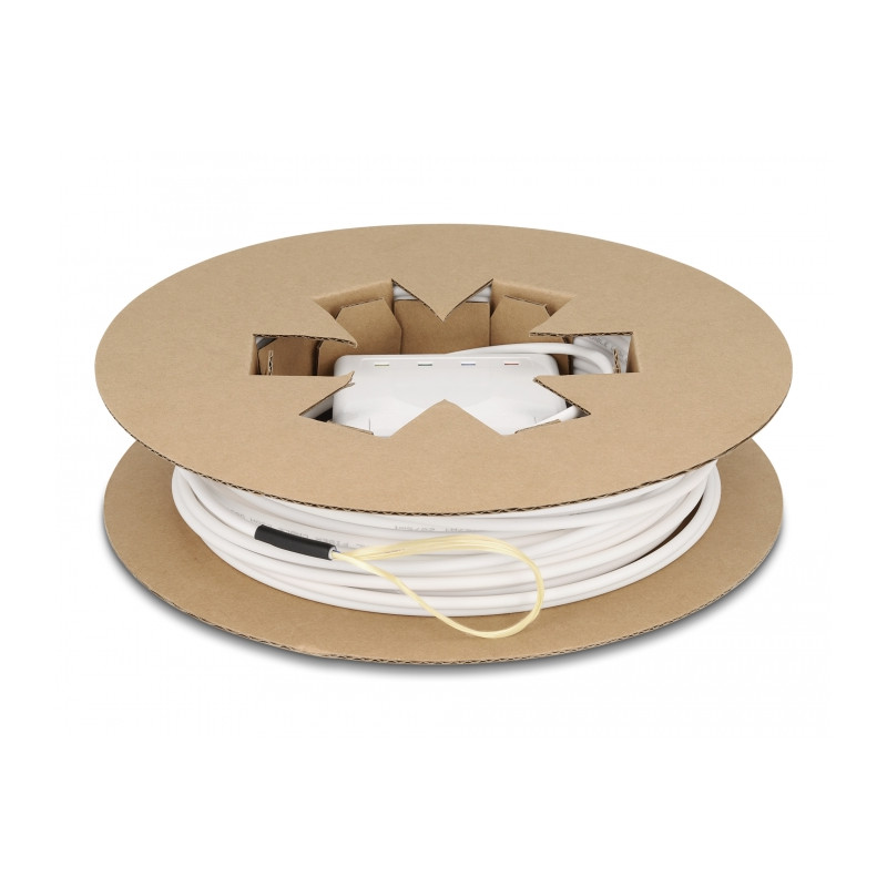 Delock LWL Anschlussdose 2 x SC/APC Simplex mit Verlegekabel Set 30 m