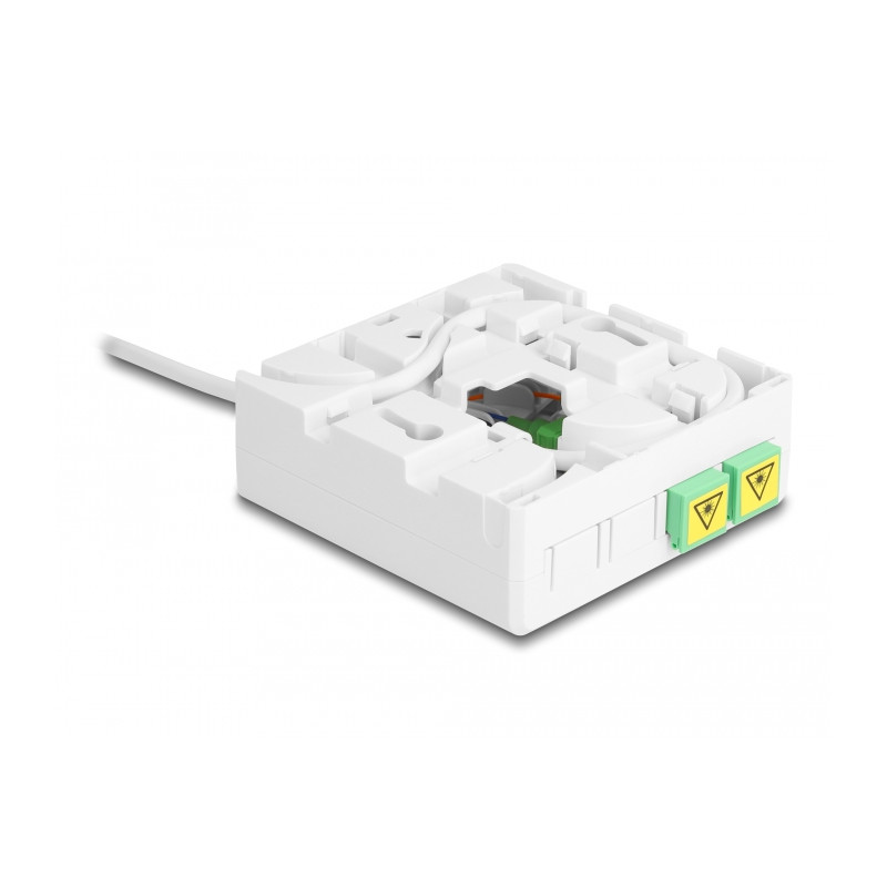 Delock LWL Anschlussdose 2 x SC/APC Simplex mit Verlegekabel Set 30 m