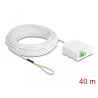 Delock LWL Anschlussdose 2 x SC/APC Simplex mit Verlegekabel Set 40 m