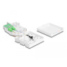 Delock LWL Anschlussdose 2 x SC/APC Simplex mit Verlegekabel Set 40 m