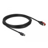 Delock PoweredUSB Kabel Stecker 24 V zu Mini-DIN 3 Pin Stecker 3 m für POS Drucker und Terminals