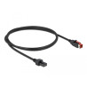 Delock PoweredUSB Kabel Stecker 24 V zu 2 x 4 Pin Stecker 1 m für POS Drucker und Terminals