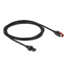Delock PoweredUSB Kabel Stecker 24 V zu 2 x 4 Pin Stecker 2 m für POS Drucker und Terminals