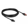 Delock PoweredUSB Kabel Stecker 24 V zu 2 x 4 Pin Stecker 5 m für POS Drucker und Terminals