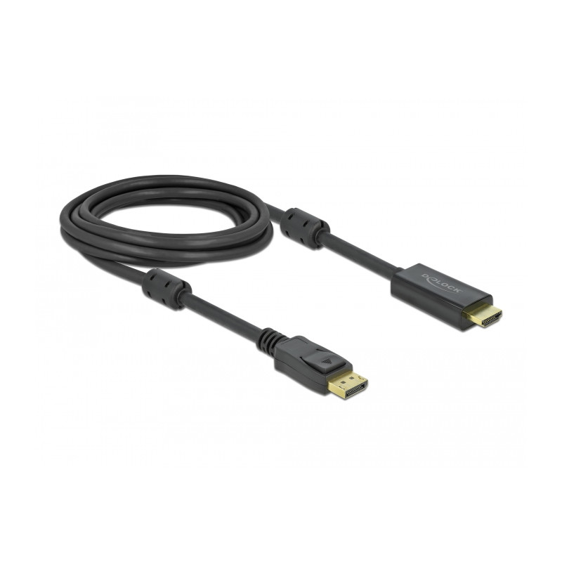 Delock Aktives DisplayPort 1.2 zu HDMI Kabel 4K 60 Hz 3 m