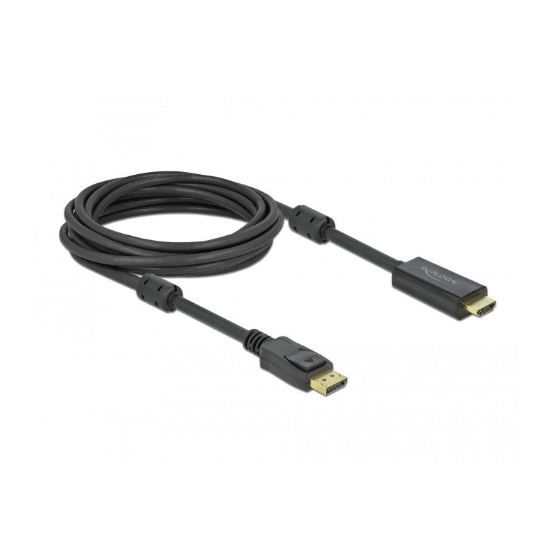 Delock Aktives DisplayPort 1.2 zu HDMI Kabel 4K 60 Hz 5 m