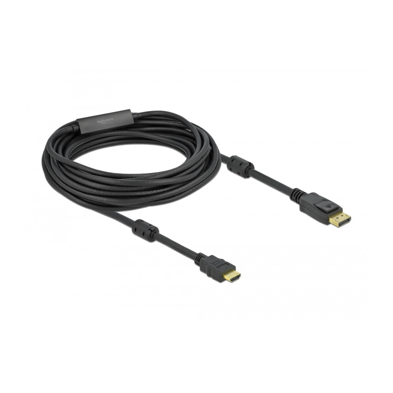 Delock Aktives DisplayPort 1.2 zu HDMI Kabel 4K 60 Hz 10 m