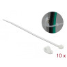 Delock Befestigungsschelle 7,9 mm mit Kabelbinder L 250 x B 3,6 mm weiß