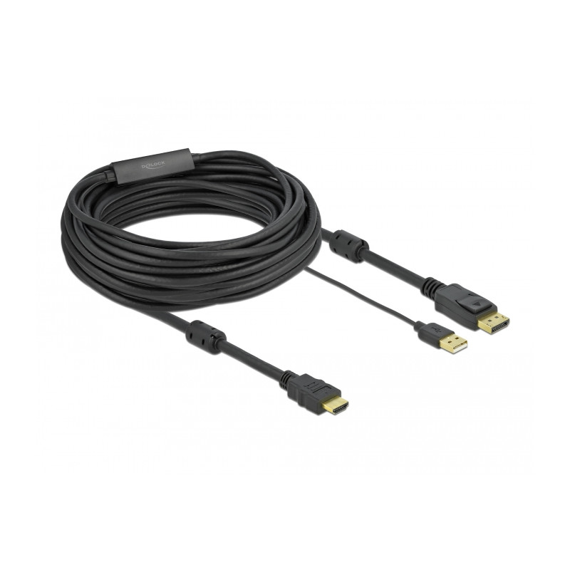 Delock HDMI zu DisplayPort Kabel 4K 30 Hz 10 m