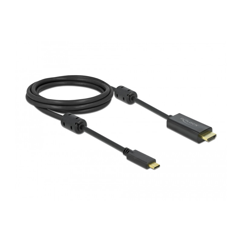 Delock Aktives USB Type-C™ zu HDMI Kabel (DP Alt Mode) 4K 60 Hz 2 m