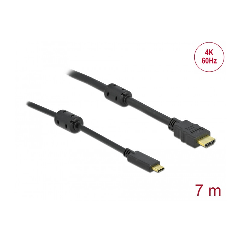 Delock Aktives USB Type-C™ zu HDMI Kabel (DP Alt Mode) 4K 60 Hz 7 m