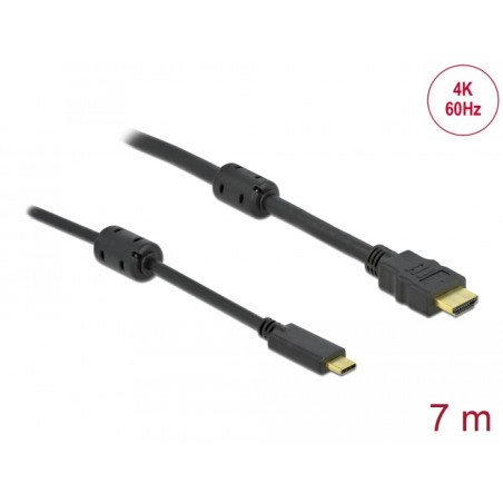 Delock Aktives USB Type-C™ zu HDMI Kabel (DP Alt Mode) 4K 60 Hz 7 m