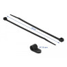 Delock Befestigungsschelle 7,9 mm mit Kabelbinder L 250 x B 3,6 schwarz