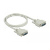Delock Serielles Kabel D-Sub15 Stecker zu Stecker 1 m