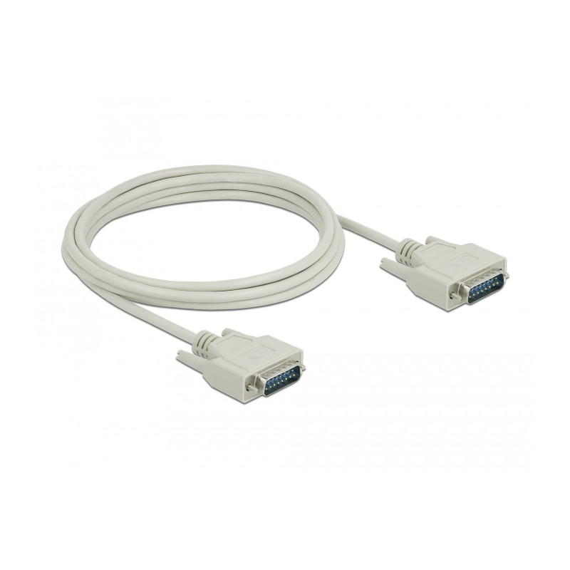 Delock Serielles Kabel D-Sub15 Stecker zu Stecker 3 m