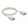 Delock Serielles Kabel D-Sub15 Stecker zu Stecker 3 m
