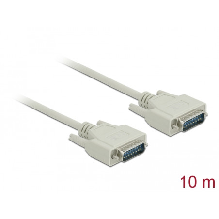 Delock Serielles Kabel D-Sub15 Stecker zu Stecker 10 m