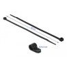 Delock Befestigungsschelle 9,5 mm mit Kabelbinder L 200 x B 4,8 schwarz