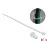 Delock Befestigungsschelle 12,7 mm mit Kabelbinder L 300 x B 4,8 mm weiß