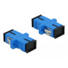 Delock LWL Kupplung SC Simplex Buchse zu SC Simplex Buchse Singlemode 4 Stück blau