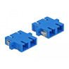 Delock LWL Kupplung SC Duplex Buchse zu SC Duplex Buchse Singlemode 4 Stück blau