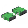 Delock LWL Kupplung SC Duplex Buchse zu SC Duplex Buchse Singlemode 4 Stück grün