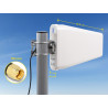 Delock LTE Antenne SMA Stecker 7 - 9 dBi direktional mit Anschlusskabel (RG-58, 5 m) weiß outdoor