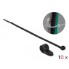 Delock Befestigungsschelle 15,8 mm mit Kabelbinder L 350 x B 4,8 schwarz