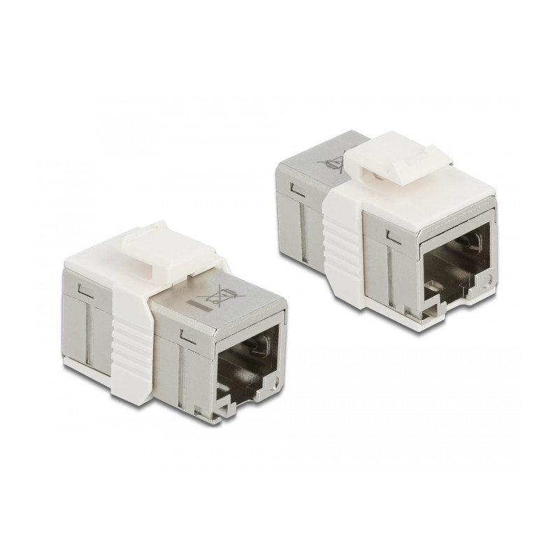 Delock Adapter RJ45 Buchse zu RJ45 Buchse kompakt Cat.6A Metall