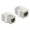 Delock Adapter RJ45 Buchse zu RJ45 Buchse kompakt Cat.6A Metall