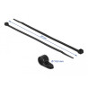 Delock Befestigungsschelle 15,8 mm mit Kabelbinder L 350 x B 4,8 schwarz