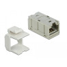 Delock Adapter RJ45 Buchse zu RJ45 Buchse kompakt Cat.6A Metall