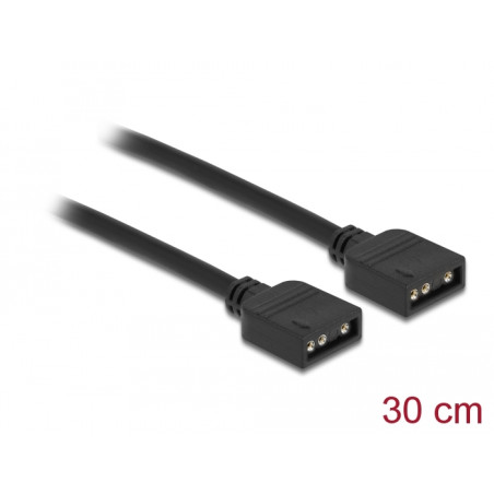 Delock RGB Anschlusskabel 3 Pin für 5 V RGB / ARGB LED Beleuchtung 30 cm