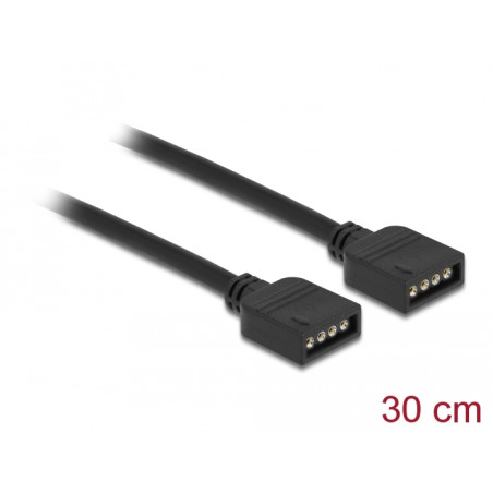 Delock RGB Anschlusskabel 4 Pin für 12 V RGB LED Beleuchtung 30 cm
