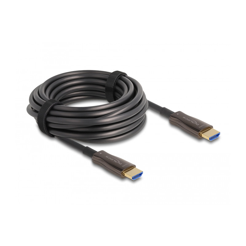 Delock Aktives Optisches HDMI Kabel mit Metallarmierung 8K 60 Hz 10 m