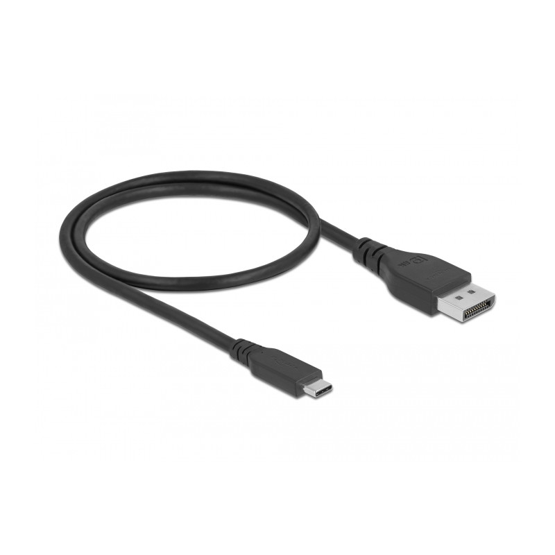 Delock Bidirektionales USB Type-C™ zu DisplayPort Kabel (DP Alt Mode) 8K 60 Hz 0,5 m DP 8K zertifiziert