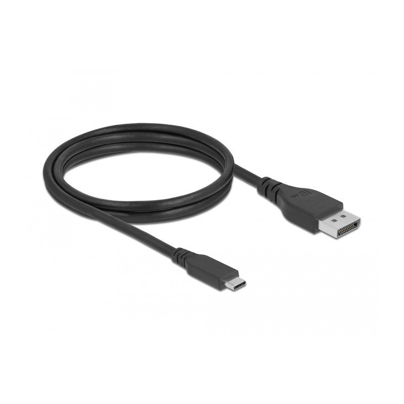 Delock Bidirektionales USB Type-C™ zu DisplayPort Kabel (DP Alt Mode) 8K 60 Hz 1 m DP 8K zertifiziert