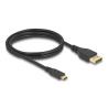 Delock Bidirektionales USB Type-C™ zu DisplayPort Kabel (DP Alt Mode) 8K 60 Hz 1,5 m DP 8K zertifiziert