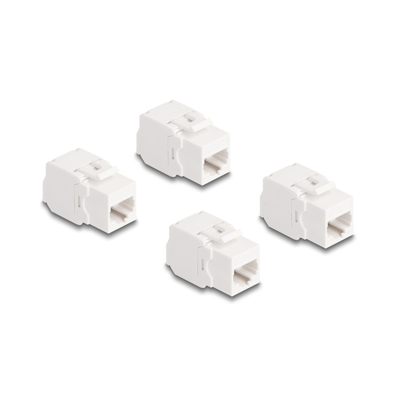 Delock Keystone Modul RJ45 Buchse Cat.6A UTP 4 Stück