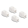 Delock Keystone Modul RJ45 Buchse Cat.6A UTP 4 Stück