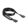 Delock HD Audio Flachbandkabel Mainboard Verlängerungskabel 9 Pin Pfostenstecker zu Pfostenbuchse 50 cm schwarz