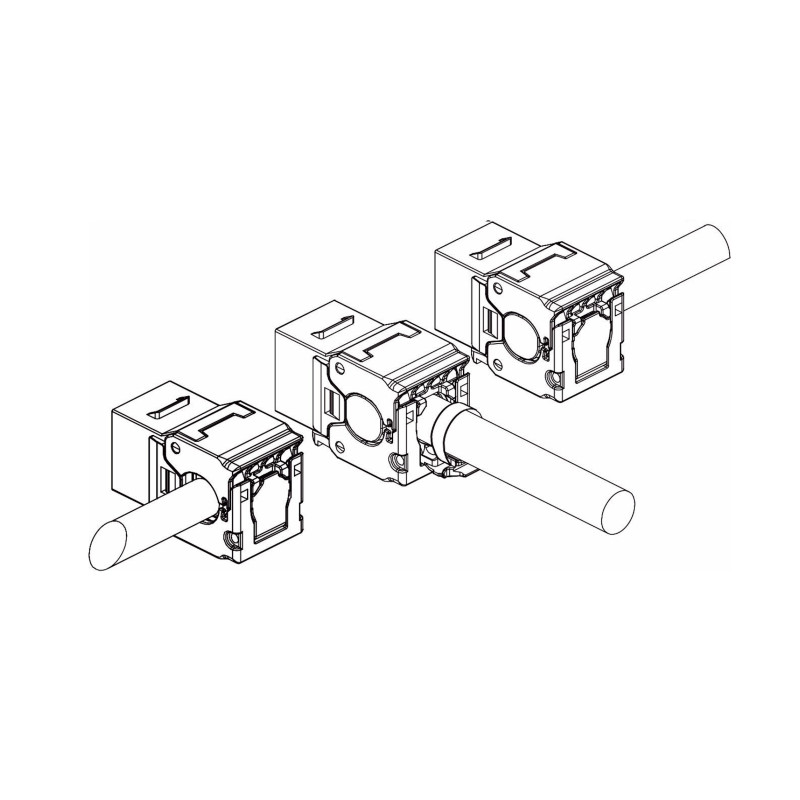 Delock Keystone Modul RJ45 Buchse zu LSA Cat.6A geschirmt werkzeugfrei