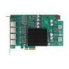 Delock PCI Express x4 Netzwerkkarte Gigabit LAN 4 x RJ45 mit PoE+ i350