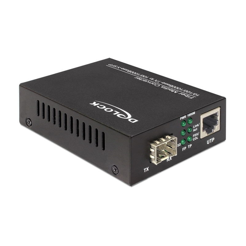 Delock Medienkonverter 10/100/1000Base-T zu 100/1000Base-X SFP