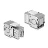 Delock Keystone Modul RJ45 Buchse zu LSA Cat.6A geschirmt werkzeugfrei mit Staubschutzklappe