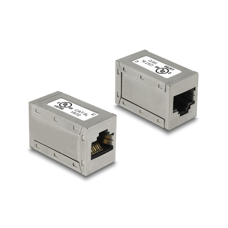 Delock Adapter RJ45 Buchse - RJ45 Buchse Cat.6A STP