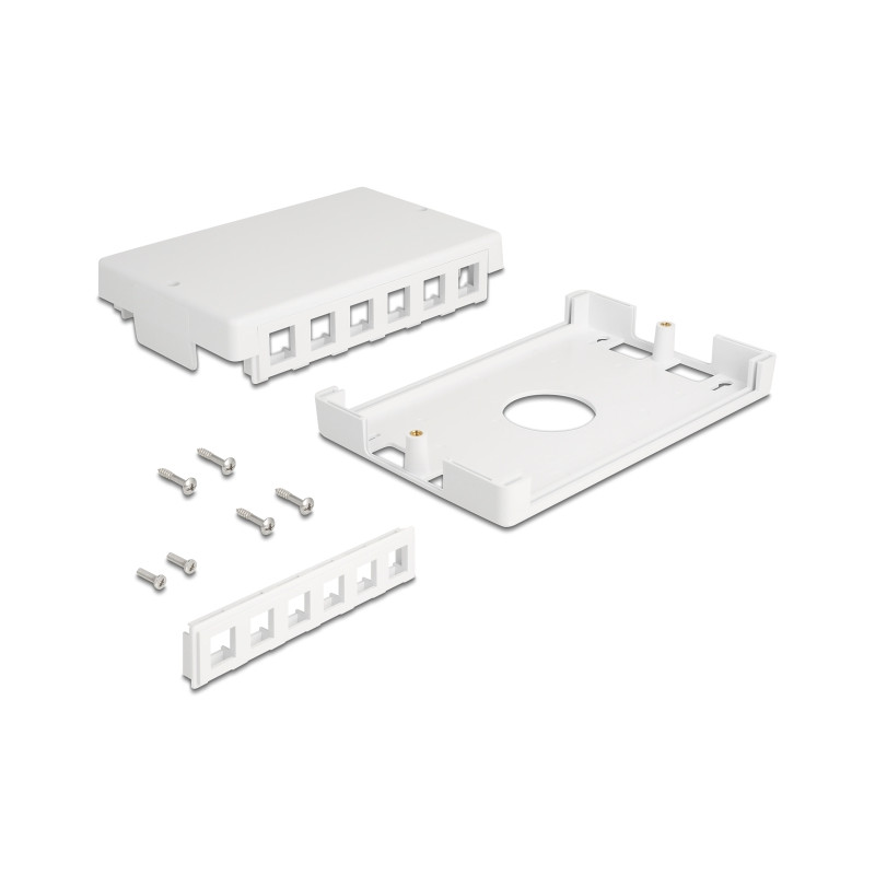 Delock Keystone Leergehäuse 12 Port