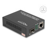 Delock PoE+ Medienkonverter 10/100/1000Base-T zu SFP